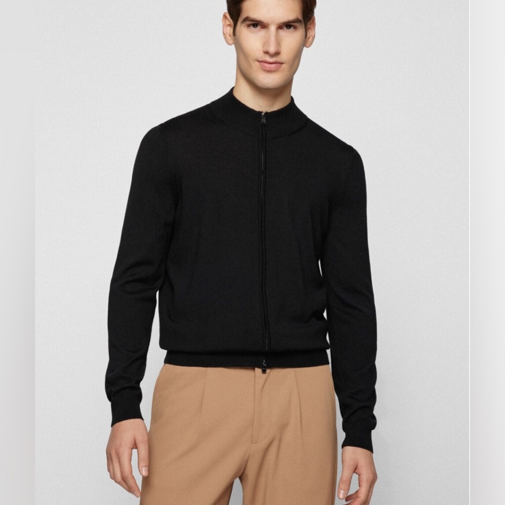 EUC BOSS Men’s Zip Up Cardigan Medium